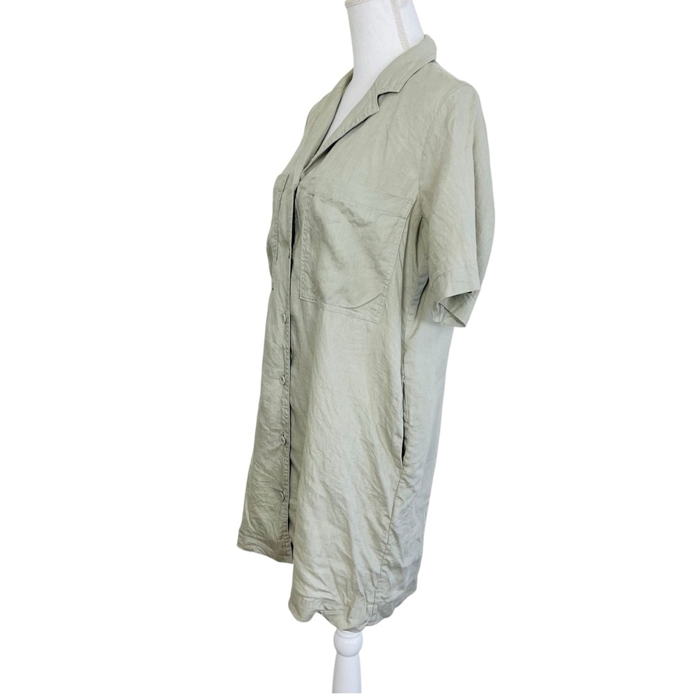 Everlane Seagrass Linen Shirt Dress Small - Picture 10 of 15